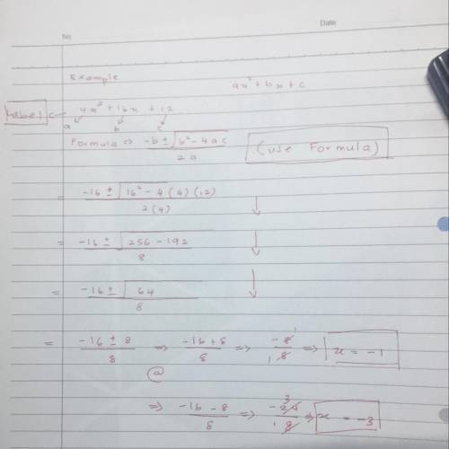 How do i solve ecuations with the method cuadratic formula