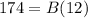 174=B(12)