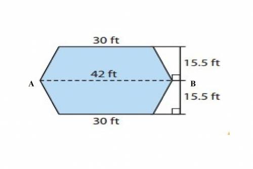 The diagram shows the floor plan of a hotel lobby. carpet costs $3 per square foot. how much will it