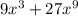 9x^3 + 27x^9