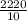 \frac{2220}{10}