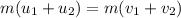 m(u_1+u_2)=m(v_1+v_2)