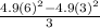 \frac{4.9(6)^2-4.9(3)^2}{3}