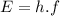 E=h.f