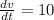 \frac{dv}{dt}=10