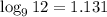 \log_912=1.131