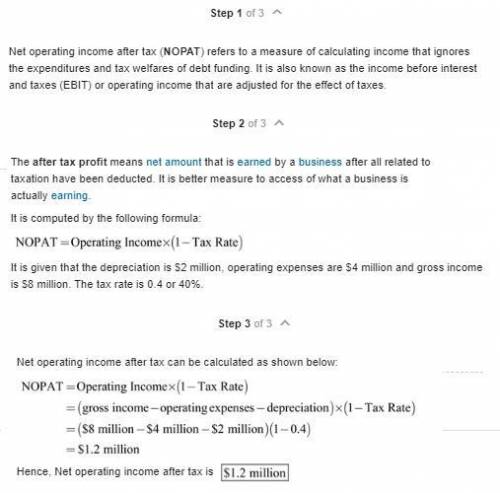 In 2011, a firm has receipts of $88 million and expenses (excluding depreciation) of $44 million. it