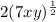 2(7xy)^\frac{1}{2}