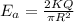 E_{a}=\frac{2KQ}{\pi R^2}