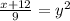 \frac{x+12}{9}=y^2