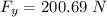 F_{y}=200.69\ N