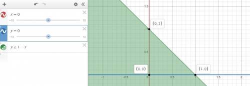 Let y1 and y2 denote the proportions of two different types of components in a sample from a mixture