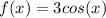 f(x)=3cos(x)