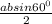 \frac{absin60^{0}}{2}