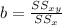 b = \frac{SS_{xy}}{SS_x}