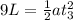 9L = \frac{1}{2} at_3^2