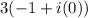 3(-1+i (0))