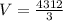 V=\frac{4312}{3}