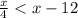 \frac{x}{4}