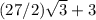 (27/2) \sqrt{3} +3