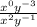 \frac{x^0y^{-3}}{x^2y^{-1}}