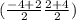 ( \frac{-4+2}{2}  \frac{2+4}{2} )