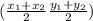 ( \frac{x_1+x_2}{2}  \frac{y_1+y_2}{2} )