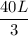 \dfrac{40 L}{3}