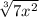 \sqrt[3]{7x^{2}}