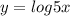 y=log5x