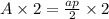 A\times 2=\frac{ap}{2}\times 2