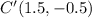 C'(1.5, -0.5)