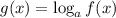 g(x) = \log_{a}{f(x)}