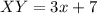 XY=3x+7