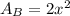 A_B = 2x^2