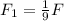 F_1 = \frac{1}{9} F