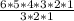 \frac{6 *5 *4 *3 *2 *1}{3 *2 *1}