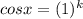 cos x = (1)^k