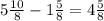 5\frac{10}{8}-1\frac{5}{8}=4\frac{5}{8}