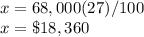 x=68,000(27)/100\\x=\$18,360