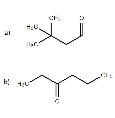 Give one fragment in the mass spectrum and one peak in the ir spectrum that could be used to disting