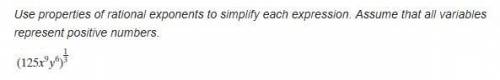 Use properties of rational exponents to simplify the expression. assume that all variables represent