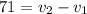 71=v_{2}-v_{1}