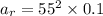 a_r = 55^2\times 0.1