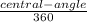 \frac{central-angle}{360}