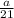 \frac{a}{21}