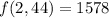 f(2,44)=1578