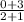 \frac{0+3}{2+1}