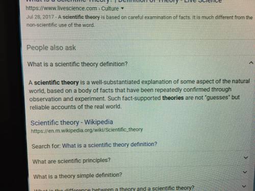 What is the scientific theory