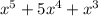 x^5+5x^4+x^3